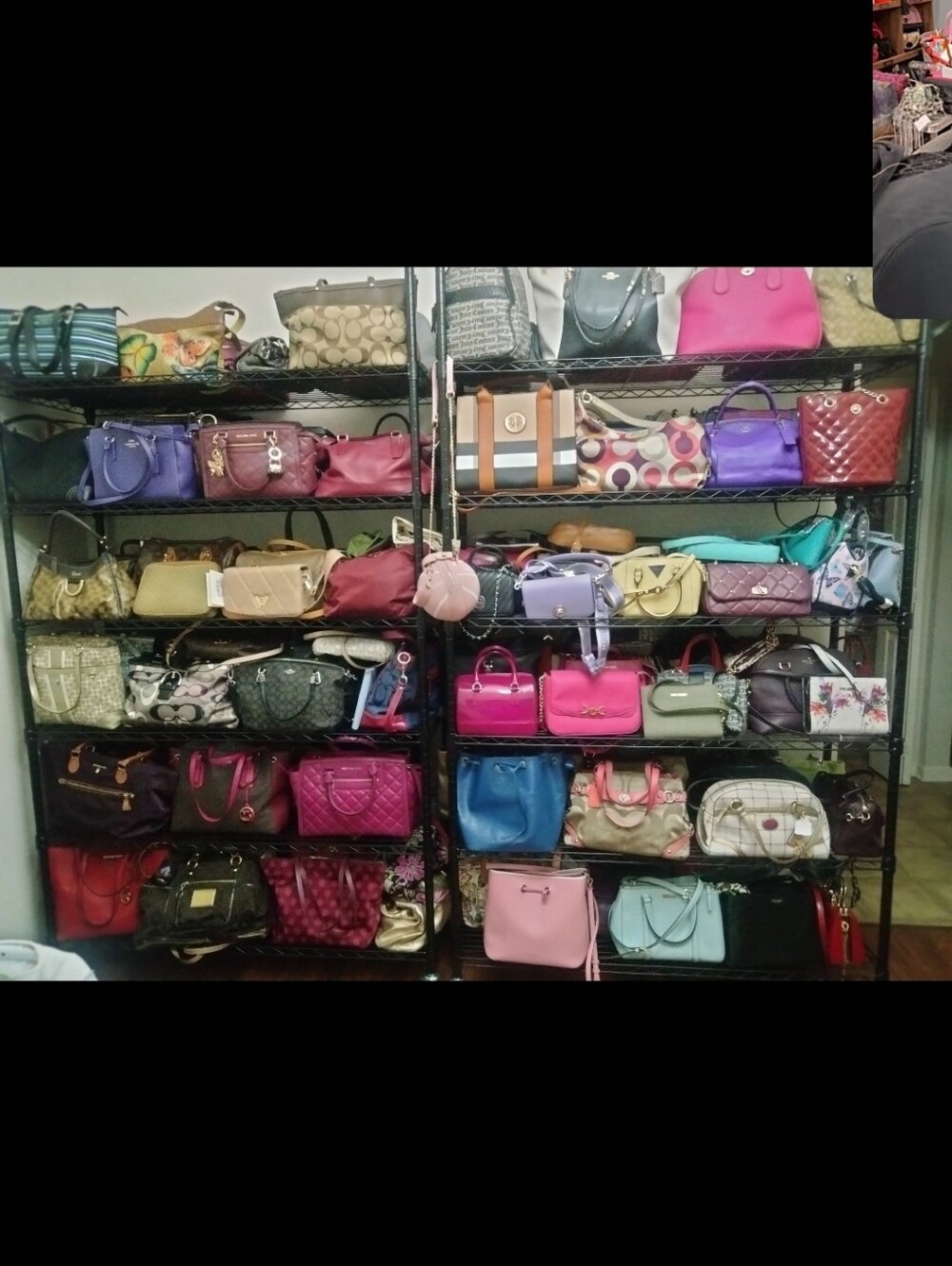 Assorted Women’s Handbag Collection - Pink, Purple, Blue, Black & More